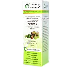 Олеос масло австралийского Чайного дерева с маслом пихты природный антисептик 30мл спрей