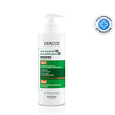 Vichy Деркос DS Шампунь-уход 2в1 Интенсивный против перхоти увлажняющий 390мл