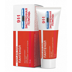 911 Экстренная помощь Пантенол крем для тела 75мл