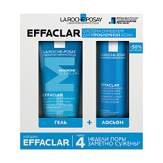 La Roche Posay Эфаклар Лосьон сужающий поры 200мл+Очищающий гель 200мл