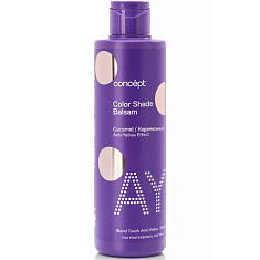 Concept Anti-Yellow Оттеночный бальзам для нейтрализации желтизны Эффект карамельный блонд 300мл
