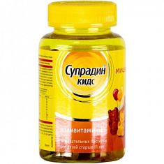 Супрадин Кидс мишки пастилки жевательные 4г N60