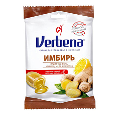 Вербена карамель леденцовая с начинкой имбирь 60 г