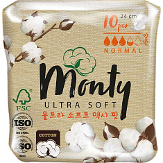 Monty Прокладки Ultra Soft Normal Plus 10шт