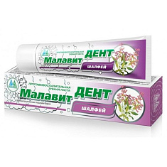 Малавит-дент зубная паста шалфей 75г
