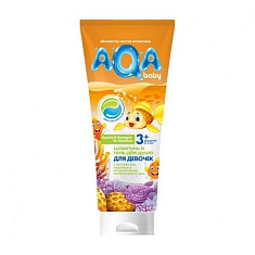 AQA BABY Шампунь и гель для душа для девочек 250мл