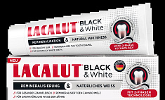 Lacalut Зубная паста Black & White 75мл