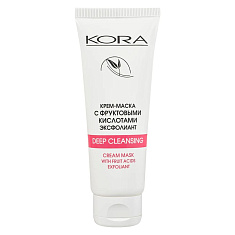 Кора Крем-маска с фруктовыми кислотами Эксфолиант 75мл