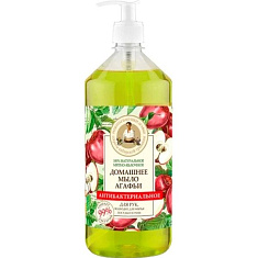 Рецепты бабушки Агафьи Мыло домашнее Мятно-яблочное Антибактериальное 1л