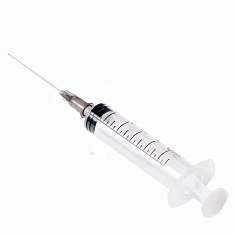 Шприц 2-компонентный одноразовый 5мл игла 22G (0,7x40) 5А Луер N100 Медпром Продакшен