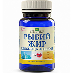 Рыбий жир для сердца и сосудов капсулы 370мг N100 Мирролла