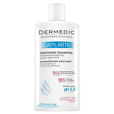 Dermedic Capilarte Успокаивающий шампунь для волос и чувствительной кожи головы 300мл