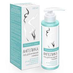 Ангелика Женская линия Гель для интимной гигиены рН-сбалансированный увлажняющий моющий 200мл