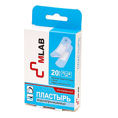 MLAB Пластырь водонепроницаемый бактерицидный полимерный №20