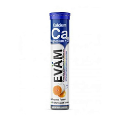 Evam Кальций + Магний + Д3 таблетки шипучие 6,0г N20