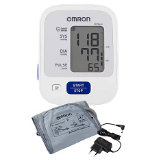 Тонометр OMRON M2 Basic с адаптером+средняя манжета 22-32 см (HEM-7121-ARU)