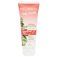Кора Daily Secrets Крем для рук и ногтей Комплексный уход 75мл