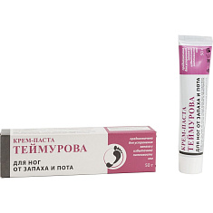 Теймурова Крем-паста для ног от запаха и пота 50мл Зеленая Дубрава