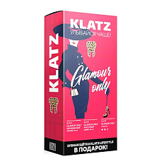 Klatz GLAMOUR ONLY Набор Зубная паста Земляничный смузи 75мл+Молочный шейк 75мл+Зубная щетка средняя