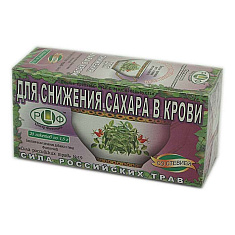 Фиточай Сила Российских трав №19 Для снижения сахара в крови 1,5г N20