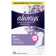 Always Прокладки Незаметная защита ежедневные нормал N32