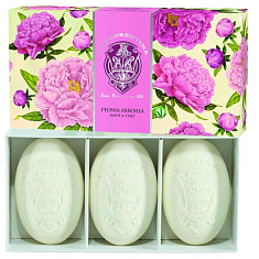 La Florentina Мыло в наборе Изысканный пион 150г х 3шт