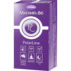 PolarLine Магний+В6 капсулы 840мг N30
