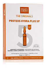MartiDerm Originals Протеос гидра плюс SP Ампулы для нормальной комбинированной и обезвоженной кожи лица 5 x 2мл