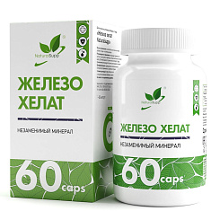 NaturalSupp Железо хелат капсулы 400мг N60
