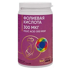 Фолиевая кислота 300мкг капсулы 400мг N60 КоролевФарм