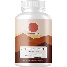 Elementica Life Витамин С+Рутин капсулы 620мг №60