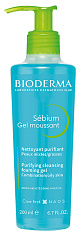 Bioderma Sebium Гель для умывания жирной и проблемной кожи лиц 200 мл помпа