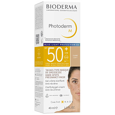 Bioderma Фотодерм cолнцезащитный крем-гель M SPF50+ 40мл Светлый оттенок