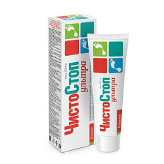 Чистостоп Ультра Гель для кожи ног с грибковым поражением 25% мочевины, масло чайного дерева, эвкалипта и мяты 30мл