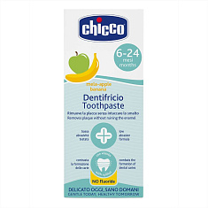 Chicco Паста зубная со вкусом яблока и банана для детей от 6 месяцев 50мл
