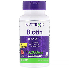 Natrol Biotin 10000 мкг FD 60 таблеток