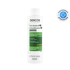 Vichy (Виши) Деркос Шампунь-уход интенсивный против перхоти для сухих волос и кожи головы склонной к зуду 200 мл