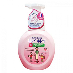 Lion Thailand Kirei Kirei Мыло-пена антибактериальная для рук Розовый персик 250мл