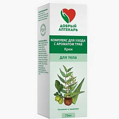 Добрый Аптекарь Крем для ухода за кожей комплекс трав зеленый 75мл