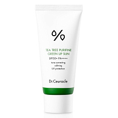 Dr.Ceuracle Tea Tree Purifine Солнцезащитный крем с чайным деревом, маскирующий покраснения 50мл