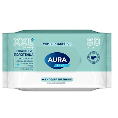 Аура Family Полотенца влажные универсальные N60