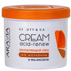 Aravia Professional Acid-Renew Cream Обновляющий крем с PHA-кислотами и мочевиной 10% 550 мл
