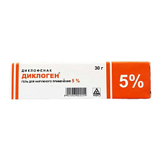 Диклоген гель для наружного применения 5% 100г