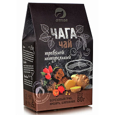 Алтэя Чага с имбирем и шиповником фиточай 80г
