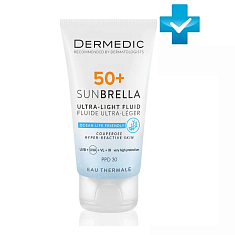 Dermedic Sunbrella Ультра-легкий флюид SPF 50+ для чувствительной кожи с хрупкими капилярами 40мл