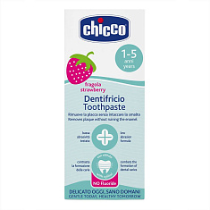 Chicco Зубная паста детская со вкусом клубники от 1 до 5 лет 50мл