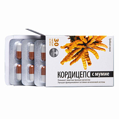 Кордицепс с мумие грибная серия капсулы 0,45г N30 Алфит