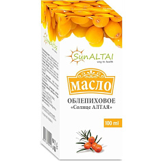 Солнце Алтая Облепиховое масло каротионоидов не менее 180мг% 100мл флакон