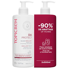 Topicrem DA Protect Набор бальзам липидовосстанавливающий для атопичной кожи 500мл х 2шт