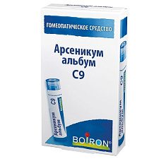 Арсеникум Альбум C9 гранулы гомеопатические 4г